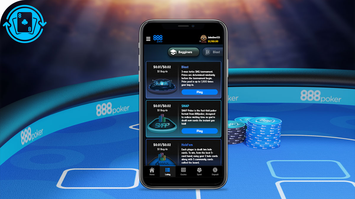 888Poker Mobile App